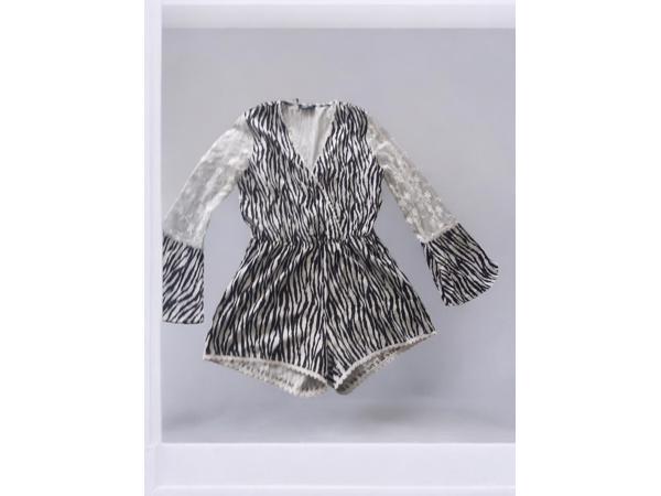 Emmash Paris playsuit zebra L/40