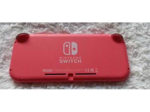 Roze Nintendo Switch Lite &#x2B; schermprotectie