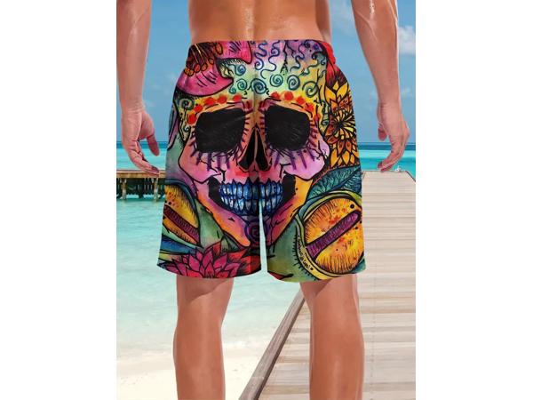 Zwembroek zwemshort skull multicolor XL