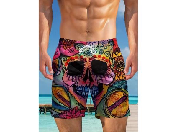 Zwembroek zwemshort skull multicolor XL
