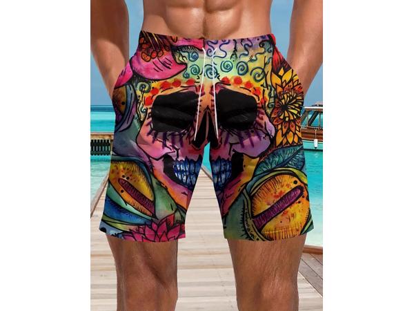 Zwembroek zwemshort skull multicolor XL