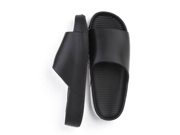 Slippers effen zwart 42