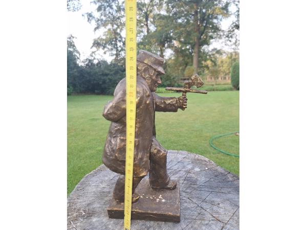 Klepperderk Hellendoorn bronzen beeldje