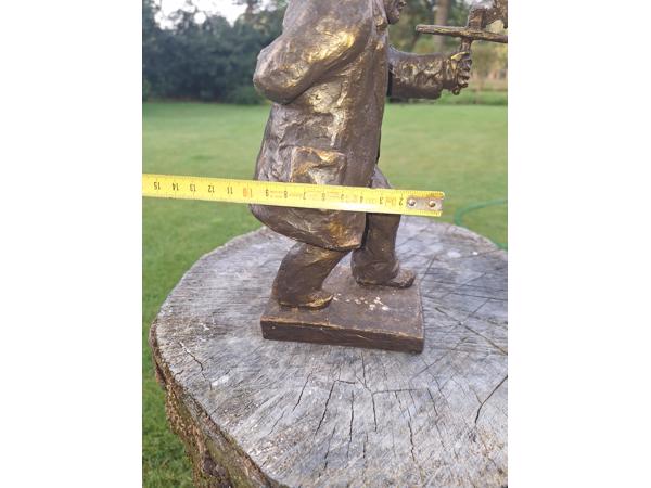 Klepperderk Hellendoorn bronzen beeldje