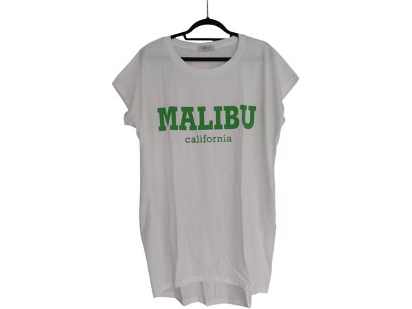 White Icy nachthemd Malibu California wit groen one size