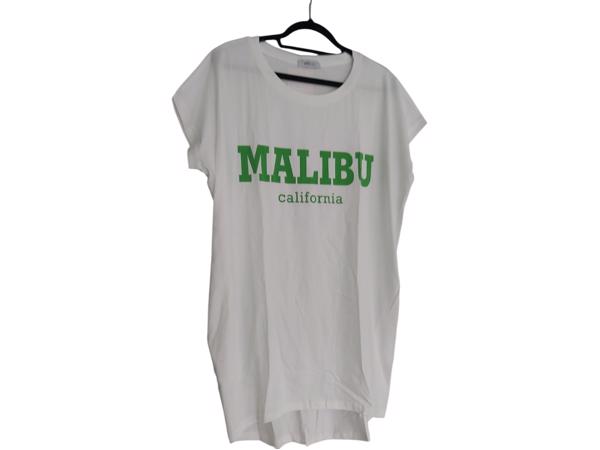 White Icy nachthemd Malibu California wit groen one size