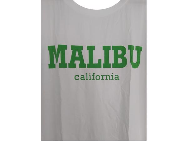 White Icy nachthemd Malibu California wit groen one size