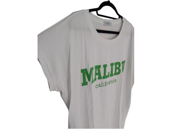 White Icy nachthemd Malibu California wit groen one size