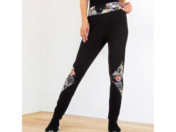 Holala sportbroek zwart lila S/M