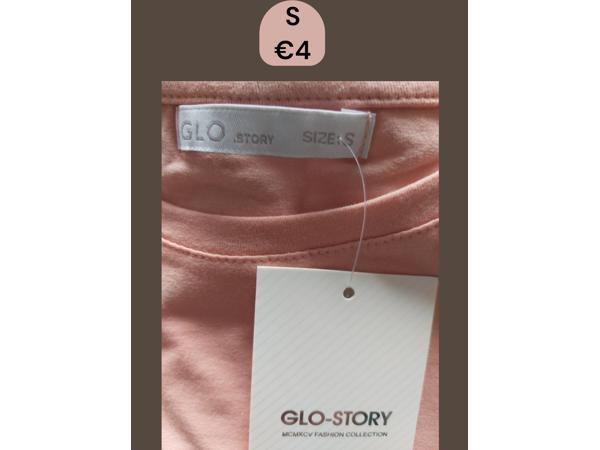 Glo-story t-shirt roze tijger S