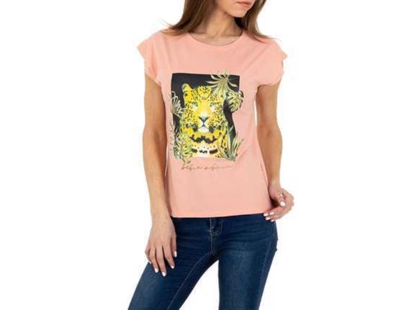 Glo-story t-shirt roze tijger S