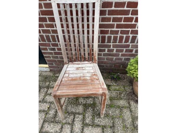 Teak stoelen voor buiten (6 stuks)