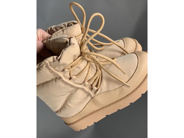 Snowboots beige/oranje dames