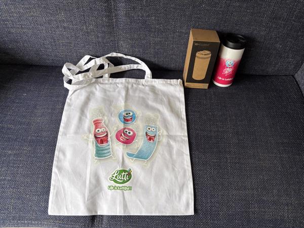 Lutti tas snoepprint Life is Luttiful lussentas