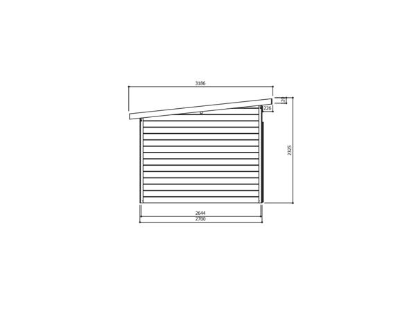 NIEUW Modern tuinhuis Venezia - S8245