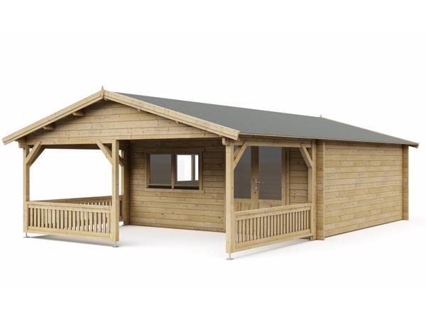 NIEUW Chalet blokhut 5x5+3