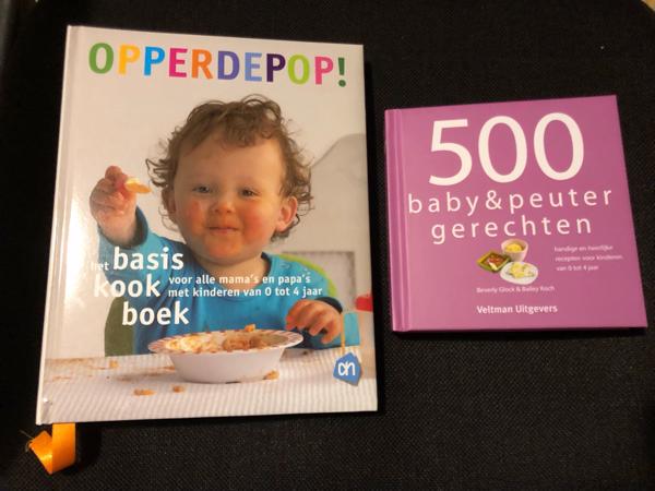 Kookboeken  baby peuter gerechten + Opperdepop 0-4 jaar
