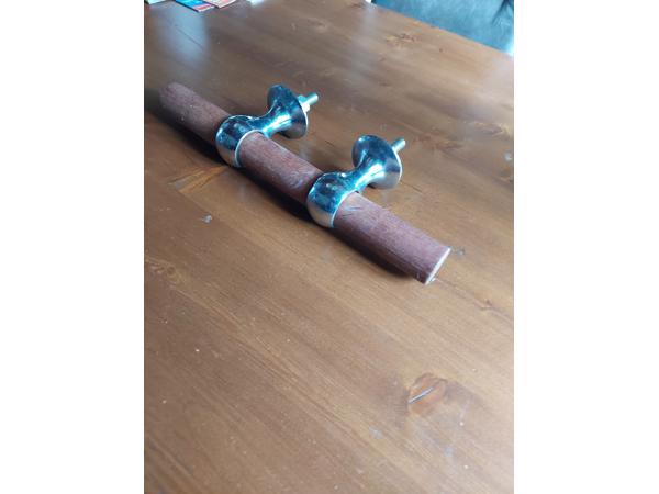 grote bootkikker rvs met hardhout nieuw nooit gebruikt