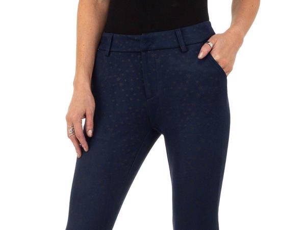 Drole de Copine stretchy zachte sterren broek marineblauw M/