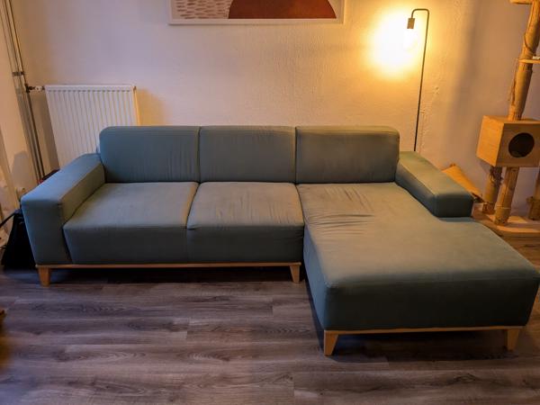 Groene Hoekbank (Chaise Longue)