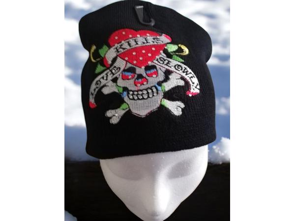 Skull muts love glitter one size