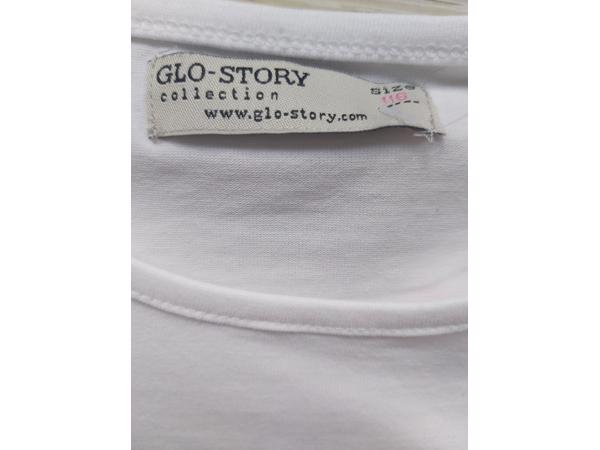 Glo-Story t-shirt flamingo's wit 116