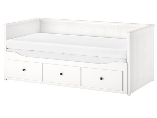 Bedbank uitschuifbaar (Hemnes/Ikea) wit