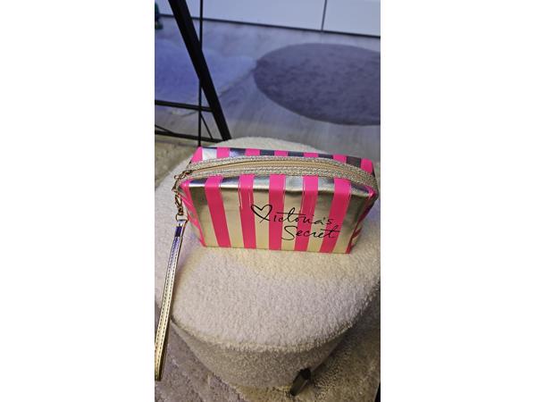 Victoria secret toilettas Donker roze/Goud