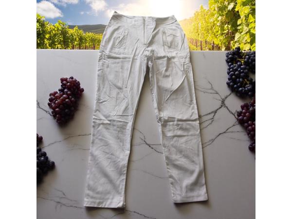 Broek wit met hoge taille XL