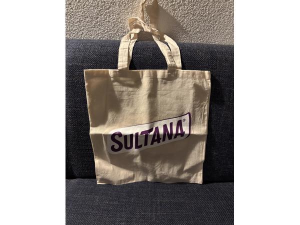 Stoffen katoenen tas Verkade Sultana 2 zijden logo bedrukt