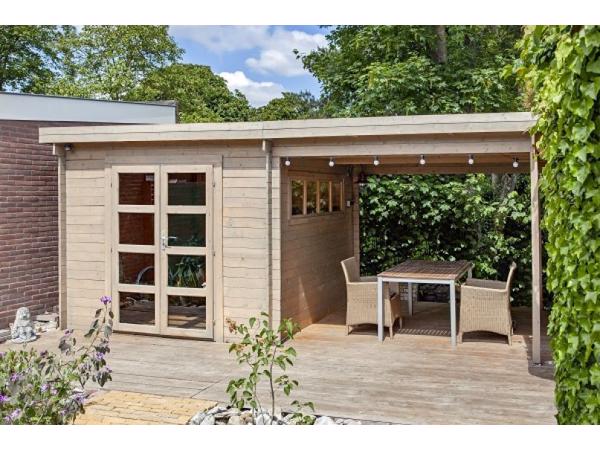 Blokhut - Tuinhuis Dellinger | 28 mm | vuren onbehandeld