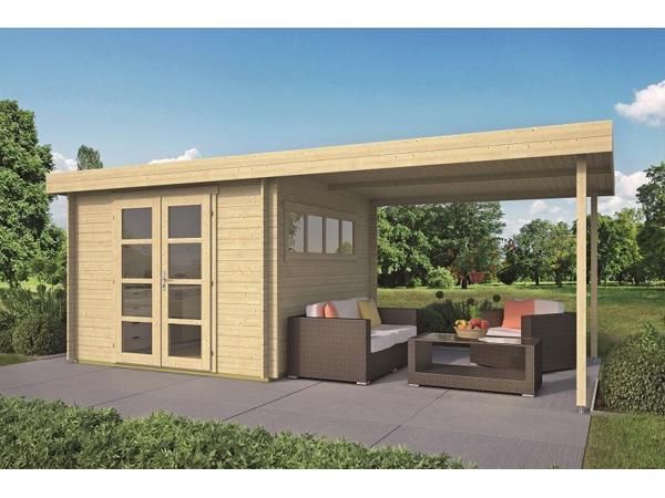 Blokhut - Tuinhuis Dellinger | 28 mm | vuren onbehandeld