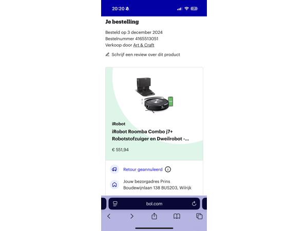I robot roomba combo j7+