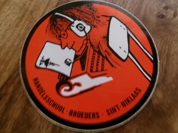 Sticker Handelsschool - broeders - Sint-Niklaas