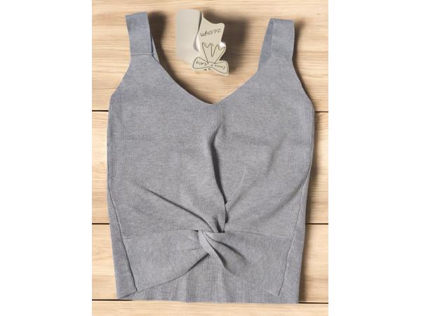 2 delig zomer set stretchy grijs S/M & M/L