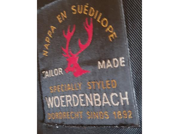 Heren Gilet/Hesje zwart leer..