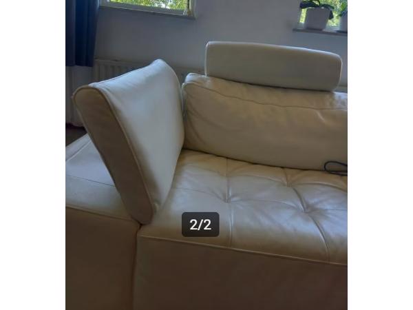 Witte bank namaak leer - Lunetten