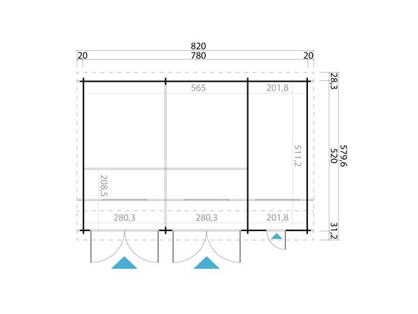 Hawaii Incl. Wooden Doors