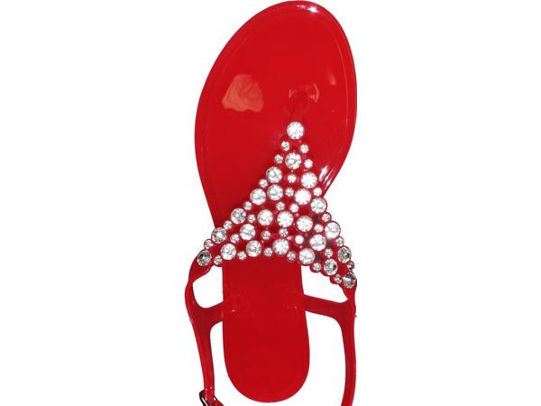 960 Sandalen strass steentjes rood 36