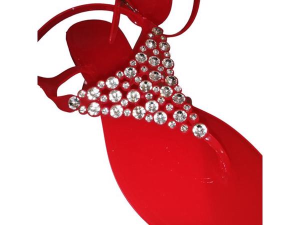 960 Sandalen strass steentjes rood 36