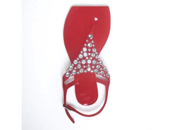 960 Sandalen strass steentjes rood 36