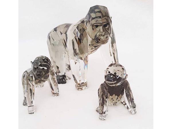 Swarovski Gorilla's editie 2009  met dozen en certificaten