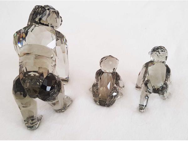 Swarovski Gorilla's editie 2009  met dozen en certificaten