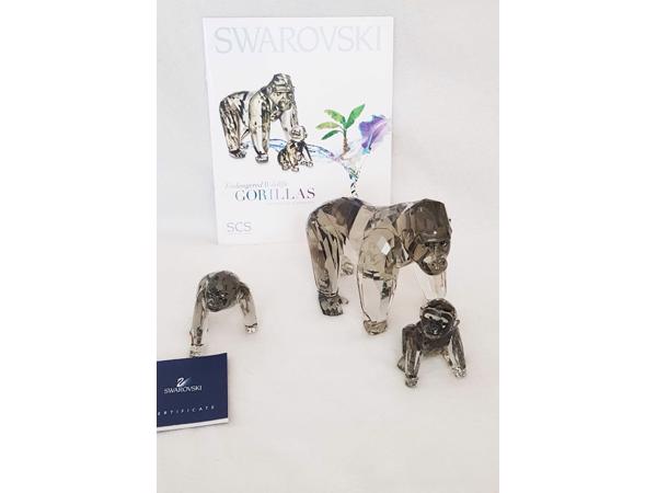 Swarovski Gorilla's editie 2009  met dozen en certificaten