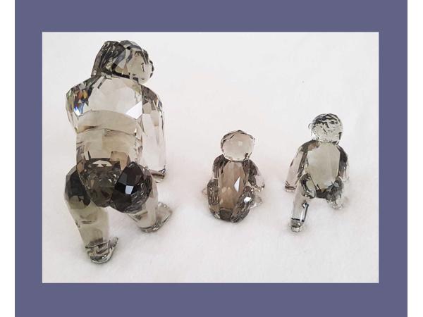 Swarovski Gorilla's editie 2009  met dozen en certificaten