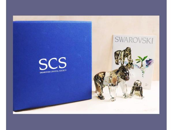 Swarovski Gorilla's jaareditie 2009 en dozen en certificaten