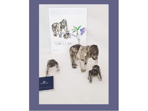 Swarovski Gorilla's editie 2009  met dozen en certificaten