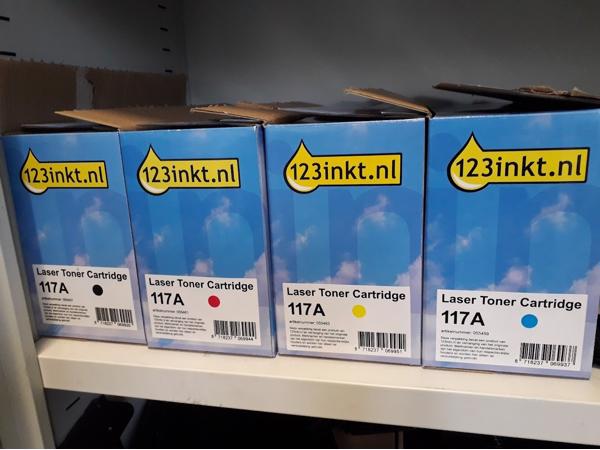 Laserprinter toner cartridges 117A (zwart,magenta,cyaan,geel)