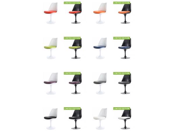 Designstoel Tulip Saarinen glanzend kussen
