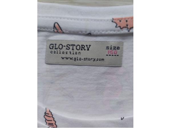Glo-Story t-shirt zee schelpen wit 146